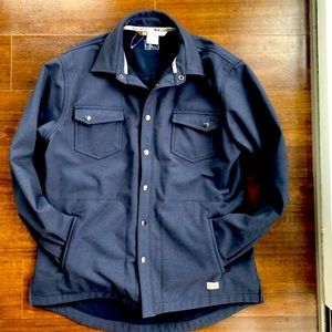 Banded Men’s Tech Button Jacket (Navy Blue)